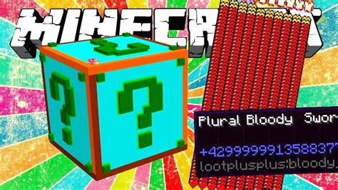 Lucky Block Plural Mod 1.8 (Get The Ultimate Sword) - Mc-Mod.Net