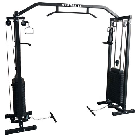 Buy Gym Master 180kg Cable Crossover Machine With Upgraded Swivel Pulleys and Pull Up Chinning ...