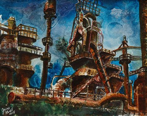 Steel Stacks: Industrial Art, Cityscapes, Landscapes, Bethlehem ...