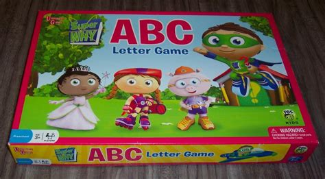 SUPER WHY ABC LETTER PBS Kids Board Game COMPLETE University Games 794764013313 | eBay