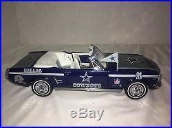 Danbury Mint Dallas Cowboys 1966 Ford Mustang Convertible 1/24 Scale w Box » Dallas Cowboys Used