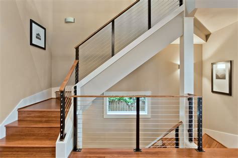 Charming Interior Cable Stair Railing Kits Railing Design | Images and ...