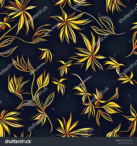 Textile Wallpaper Patterns Printable Digital Illustration Stock Illustration 2197445547 ...