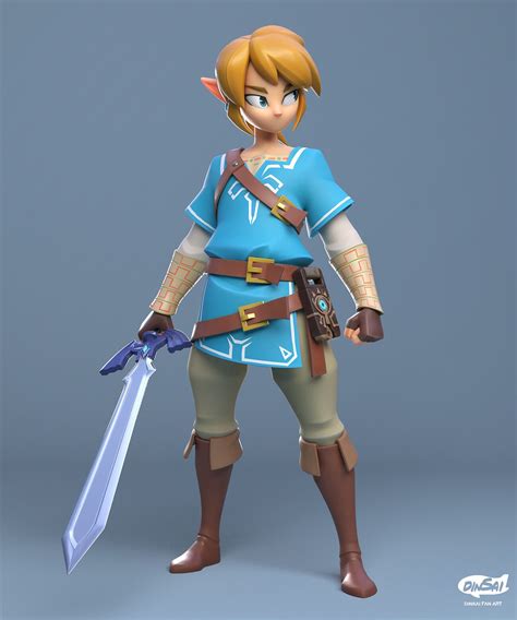 Link Botw 3d Model