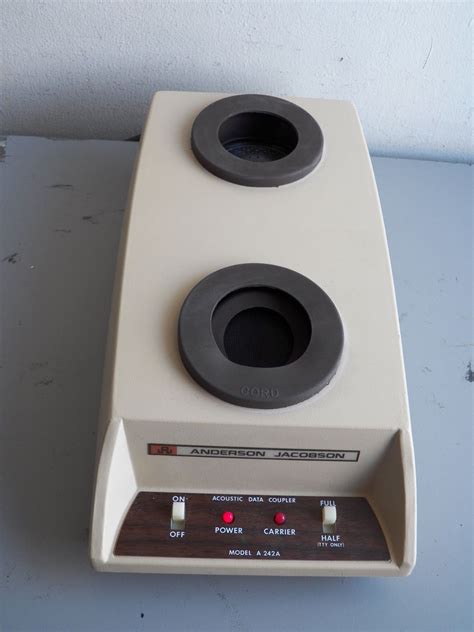 Anderson Jacobson Acoustic Data Coupler Modem Model A 242A | phone ...