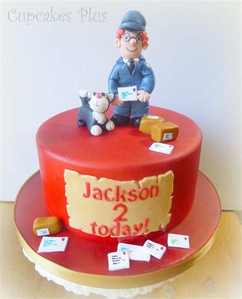 Postman Pat cake - Decorated Cake by Janice Baybutt - CakesDecor