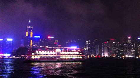 Hong Kong Nightlife....spectacular light show. - YouTube