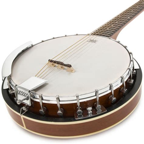 6 String Guitar Banjo by Gear4music - Nearly New at Gear4music