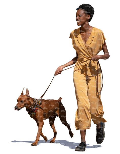 black woman walking a dog - VIShopper