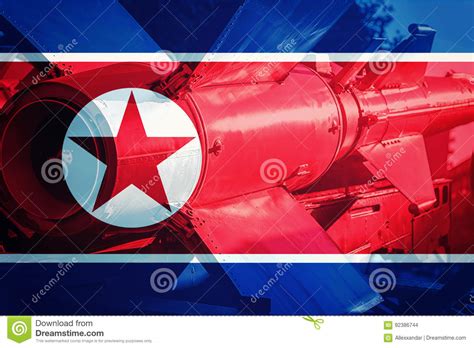 North Korean ICBM Missile. Nuclear Bomb, Nuclear Test Stock Photo - Image of missile, ballistic ...