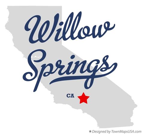 Map of Willow Springs, CA, California