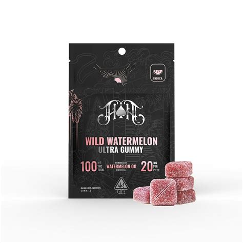 Heavy Hitters: Wild Watermelon Ultra Gummy 100mg 5-pack (Indica) | Leafly