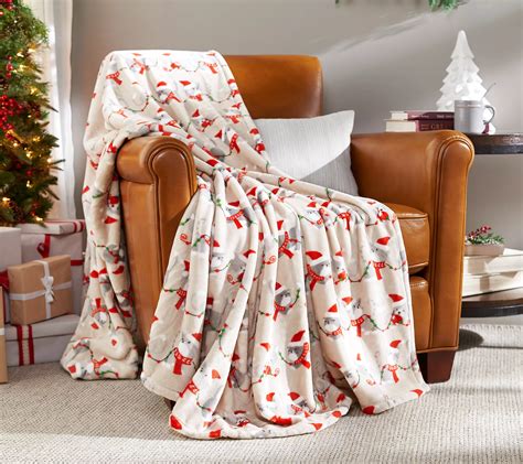 Berkshire Blanket 60"x80" Oversized Holiday Animal Printed Throw - QVC.com