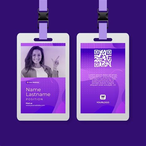 Free Vector | Businesswoman id card template