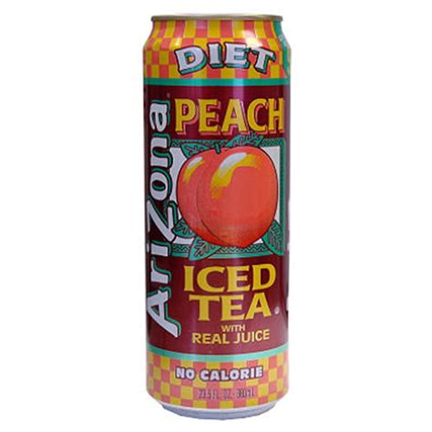 Arizona Diet Peach Tea 23 Oz Can Pack of 24 - Walmart.com - Walmart.com