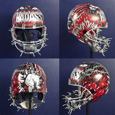 Football helmet | Football helmets, Football design, Football outfits