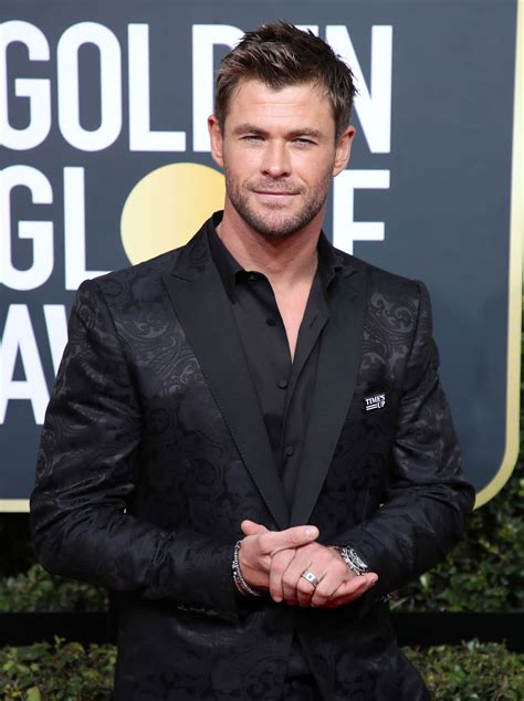 Chris Hemsworth on Time's Up: 'I'm a Feminist' Plus More Men in All Black at the Golden Globes