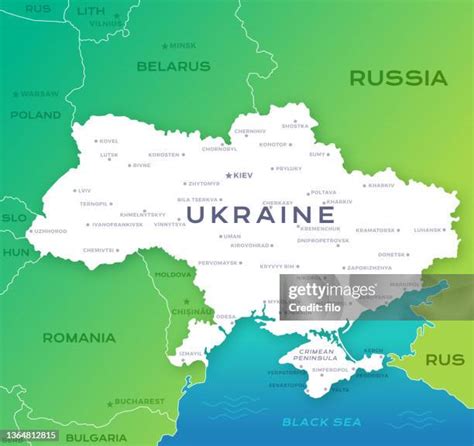 1,348 Russia Ukraine Map Stock Photos, High-Res Pictures, and Images ...