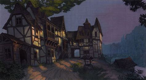 Medieval Gatehouse | Concept art digital, Fantasy landscape, Fantasy village