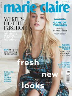 Entertainment - Hollywood: Sophie Turner – Marie Claire Magazine UK August 20... | Marie claire ...