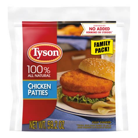 Tyson® Frozen Fully Cooked Breaded Chicken Patties Family Pack, 59.2 oz ...