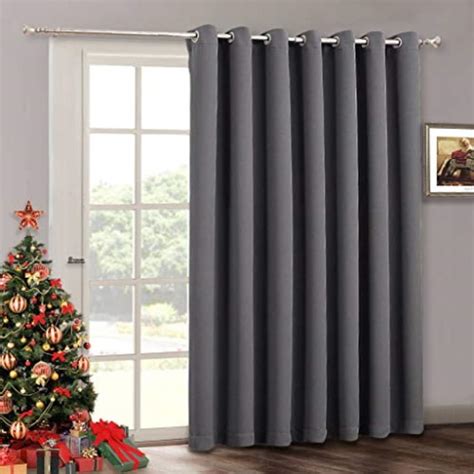 Blackout Patio Door Curtain Blinds - Home Decoration Adjustable Energy Smart Thermal Insulated ...