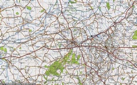 Historic Ordnance Survey Map of Wellington, 1947