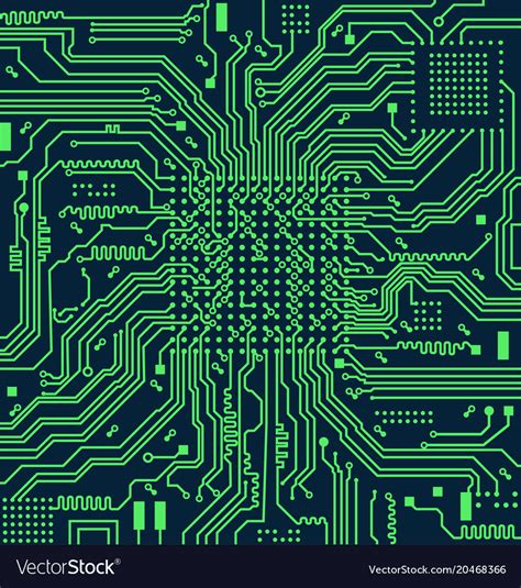 High tech electronic circuit board Royalty Free Vector Image