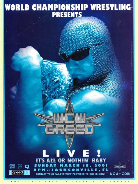 This Day in WCW History: Greed, The Final WCW PPV Took Place [2001] - WCW Worldwide