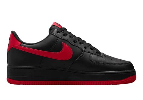 The Black and Red Air Force 1 Sneakers | eBay