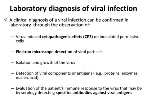 PPT - MEANS OF viral infection DIAGNOSIS PowerPoint Presentation, free download - ID:2206361