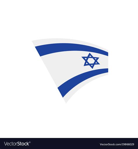 Israel flag Royalty Free Vector Image - VectorStock