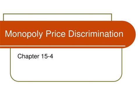 PPT - Monopoly Price Discrimination PowerPoint Presentation, free ...