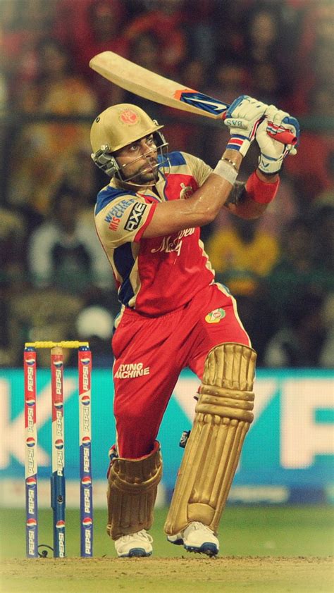 HD wallpaper: Virat Kohli Batting In IPL 2015, pair of brown batting ...