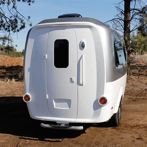 Nest Caravan delivers a monocoque-built glamping adventure | Small camping trailer, Small ...