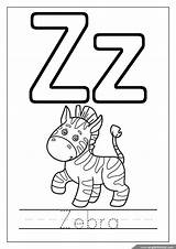 Alphabet Coloring Letter Z sketch template