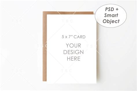 5" x 7" Card Mockup / Invitation Card / Save the (242092)