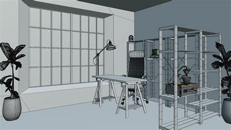 IKEA Furniture Room 3D Model - TurboSquid 1822008