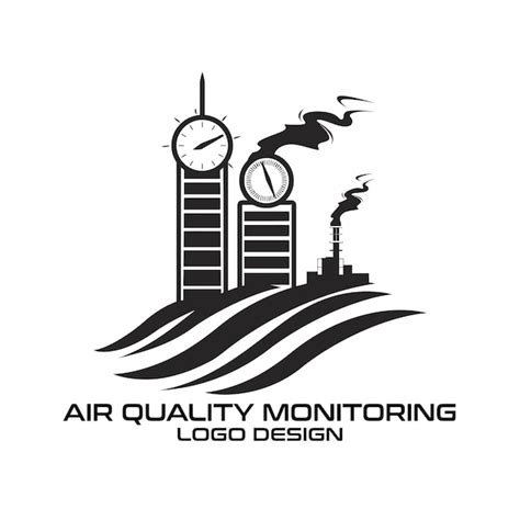 Premium Vector | Air Quality Monitoring Vector Logo Design