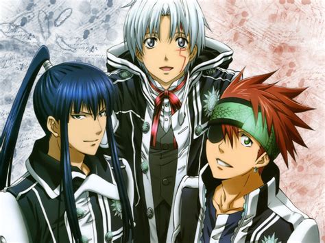 D.Gray-man HD Wallpaper: Yu Kanda, Lavi, and Allen Walker Unite!