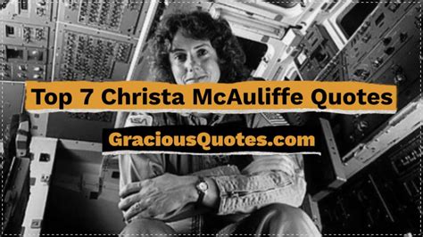 Top 7 Christa McAuliffe Quotes - Gracious Quotes - YouTube