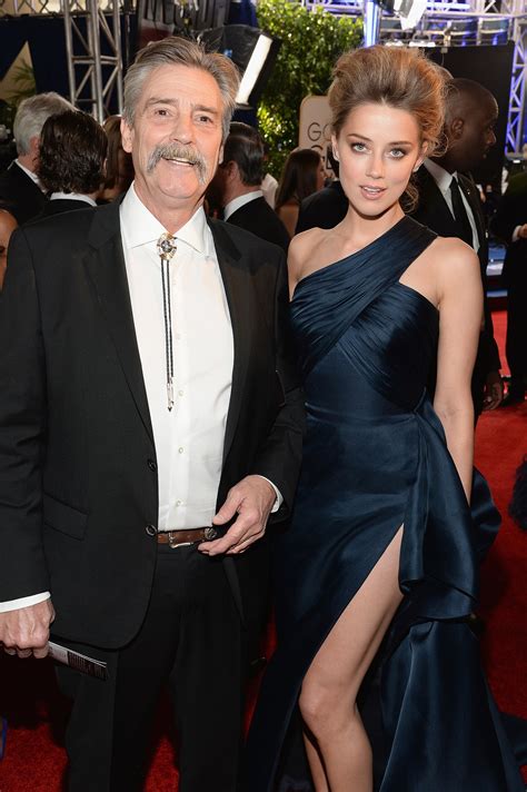 Amber Heard posed with her dad, David, on the red carpet at the | For These Awards Season Stars ...