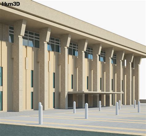 Knesset Building 3D model - Architecture on Hum3D