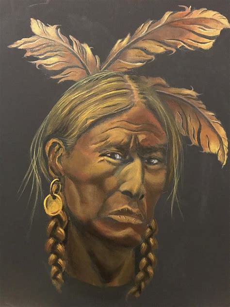 Native American man Painting by Saeid Gholibeik - Fine Art America