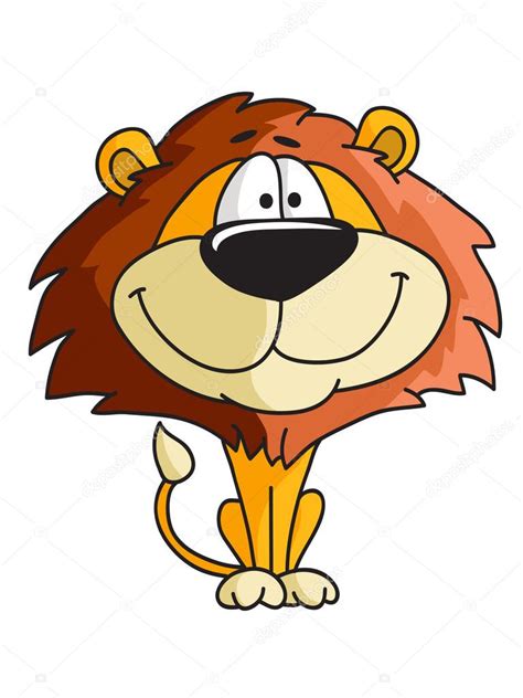 Cute funny lion cartoon Stock Vector Image by ©tarantul2 #96651892