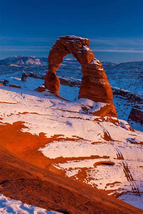 Delicate Arch Winter Photograph by Beau Rogers - Fine Art America