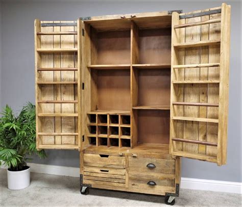 Xl Reclaimed Wood Drinks Storage Cabinet By Cambrewood | Wood storage ...