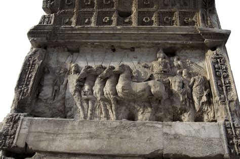 Triumphal procession of Titus. Rome, Roman Forum, Arch of Titus.