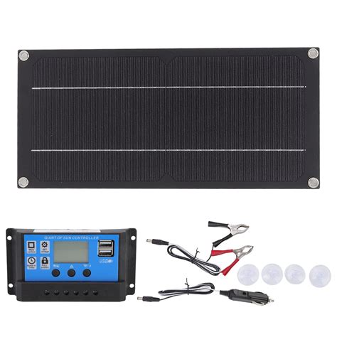 Buy Fewb 600W 18V Solar Panel Kit, Solar Power Panel Battery Charger with Solar Charge ...