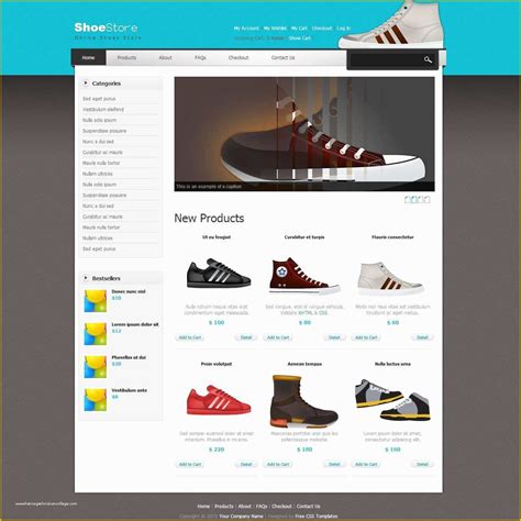 Shopping Cart Website Template